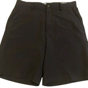FootJoy FJ Lightweight Golf Shorts Mens 32 Flat Front 9" Inseam Black Relaxed Fi